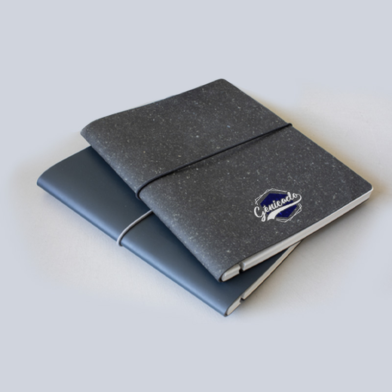 Carnet de notes A5 personnalisé avec couverture en cuir recyclé