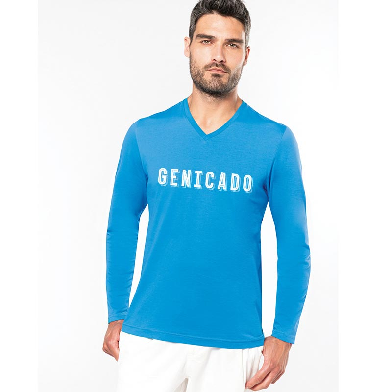 T-shirt manches longues col V