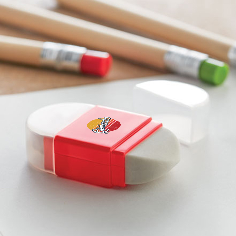 Taille-crayon personnalisé avec gomme