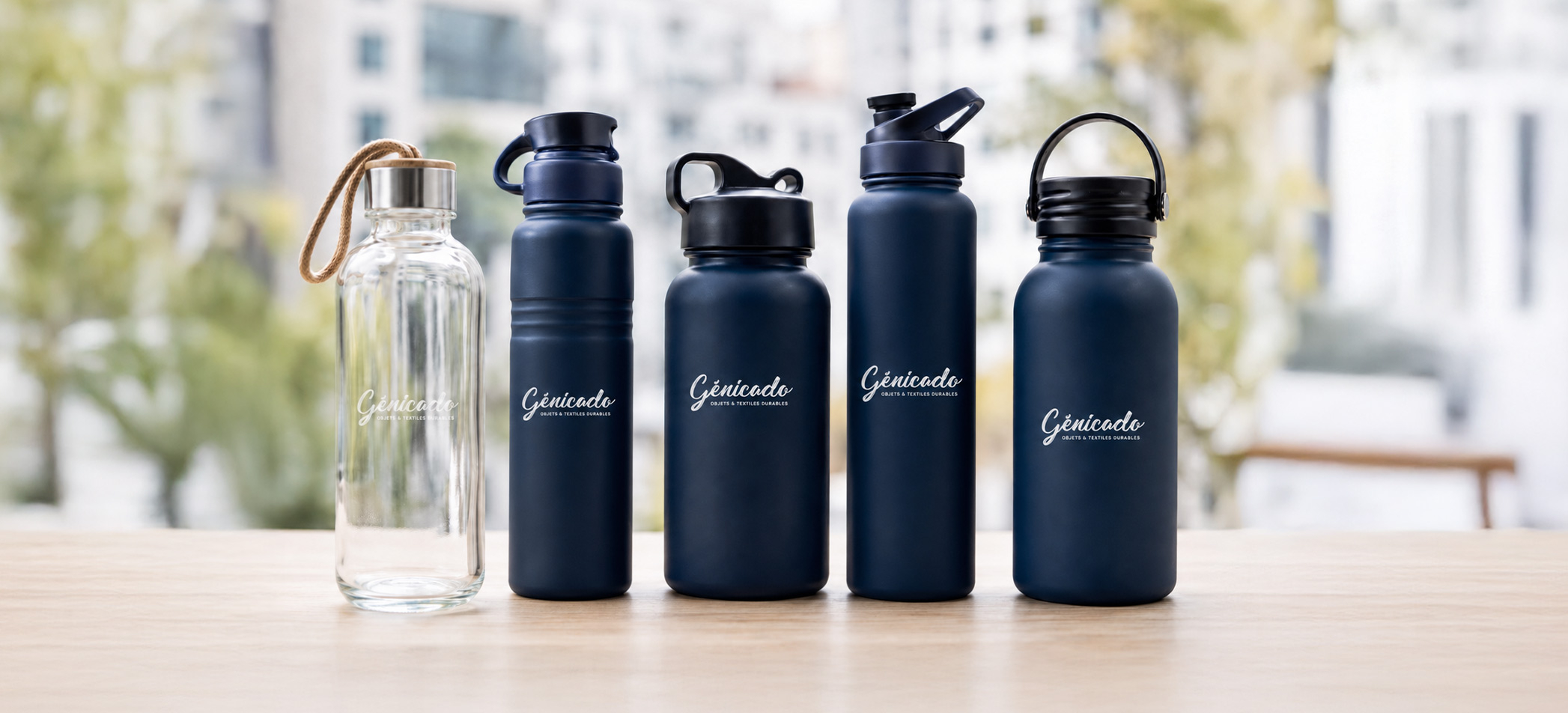 Gourde personnalisée et bouteille publicitaire