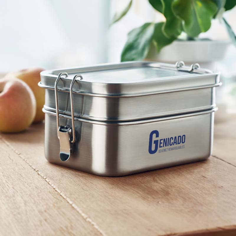 Lunch box publicitaire 2 compartiments 1200ml
