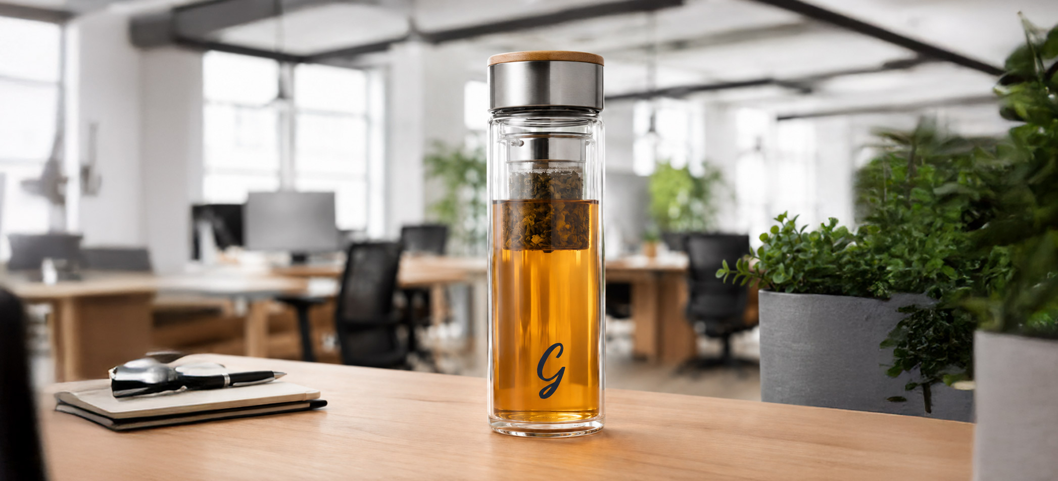 Bouteilles infuseur publicitaire