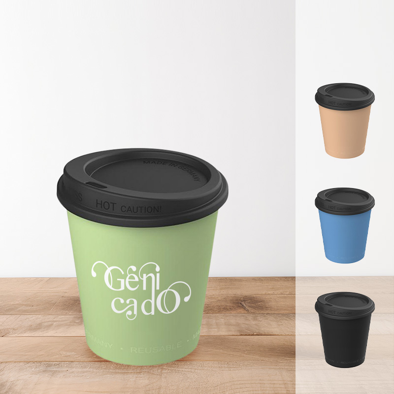Mug de voyage recyclable fabriqué en Europe 200ml