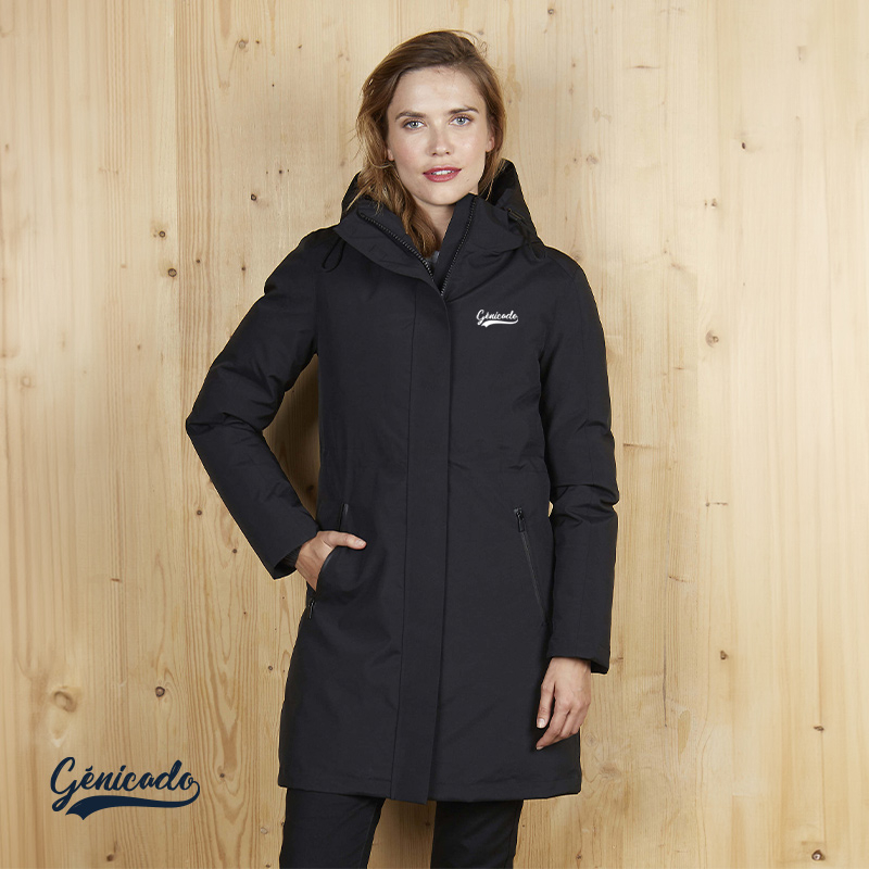 Parka chaude pour femme en matériaux recyclés