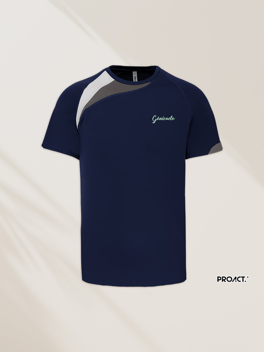 T-shirt sport personnalisé manches courtes unisexe