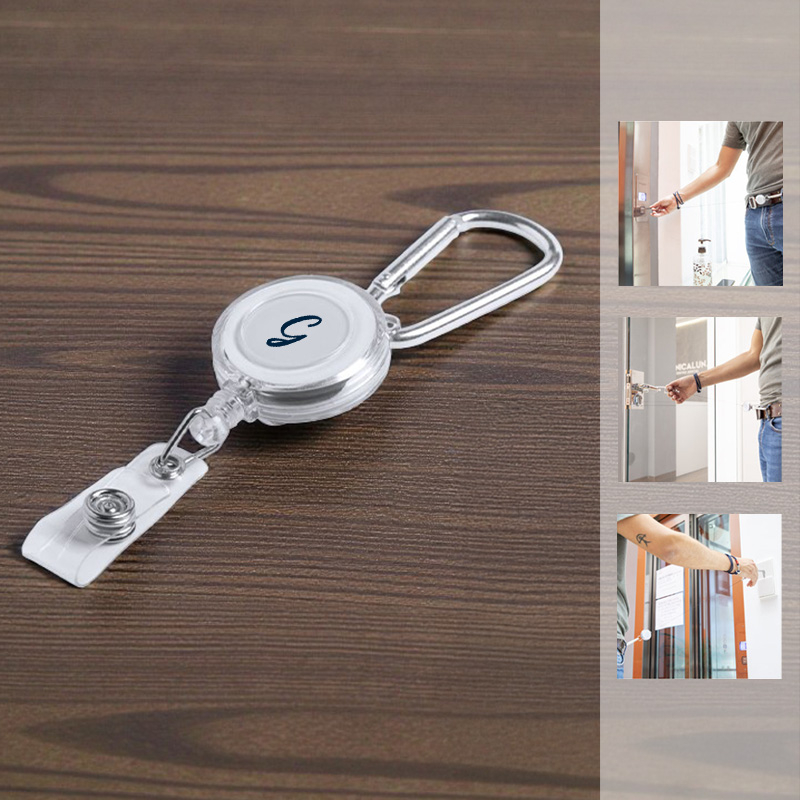 Porte-clé avec porte-badge extensible
