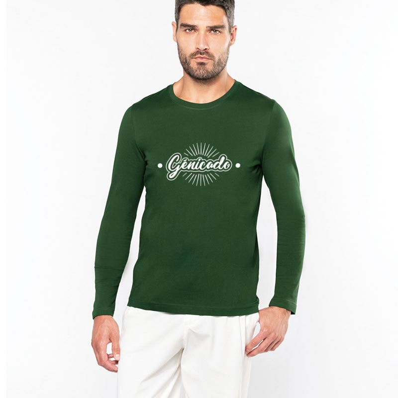 T-shirt personnalisé manches longues col rond