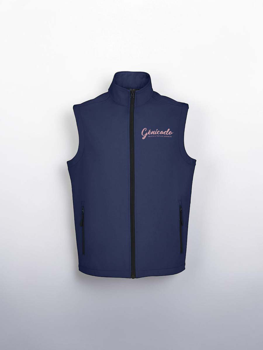 Veste softshell sans manche 4 coloris