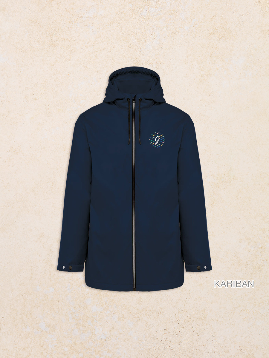 Veste à capuche avec doublure en micropolaire unisexe