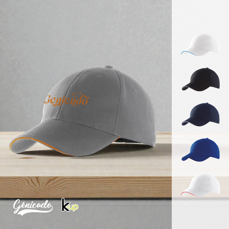 Casquette sport polyester piqué