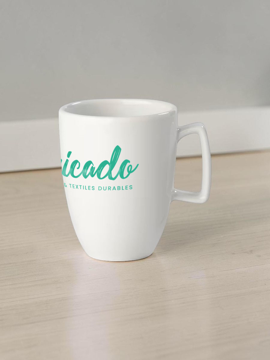 Mug en porcelaine blanche fabriqué en Europe 250ml