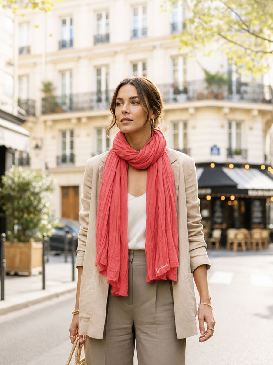 Foulard chèche en coton 12 coloris