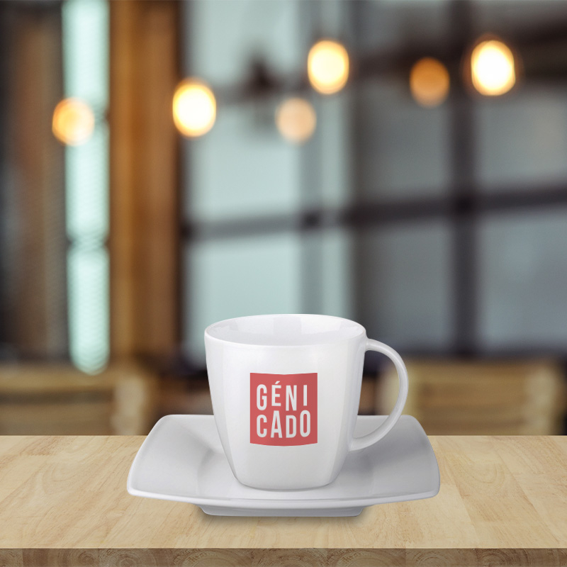 Set tasse + soucoupe en porcelaine 200ml
