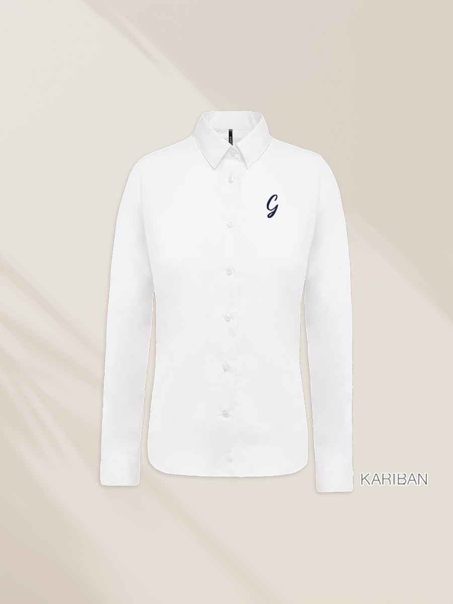 Chemise tissu popeline femme