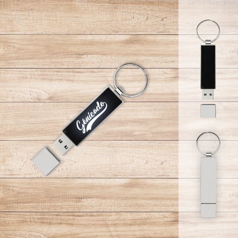 Clé USB lumineuse rectangulaire