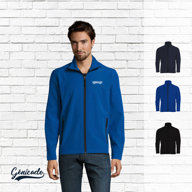 Veste softshell homme pas cher 280g avec broderie