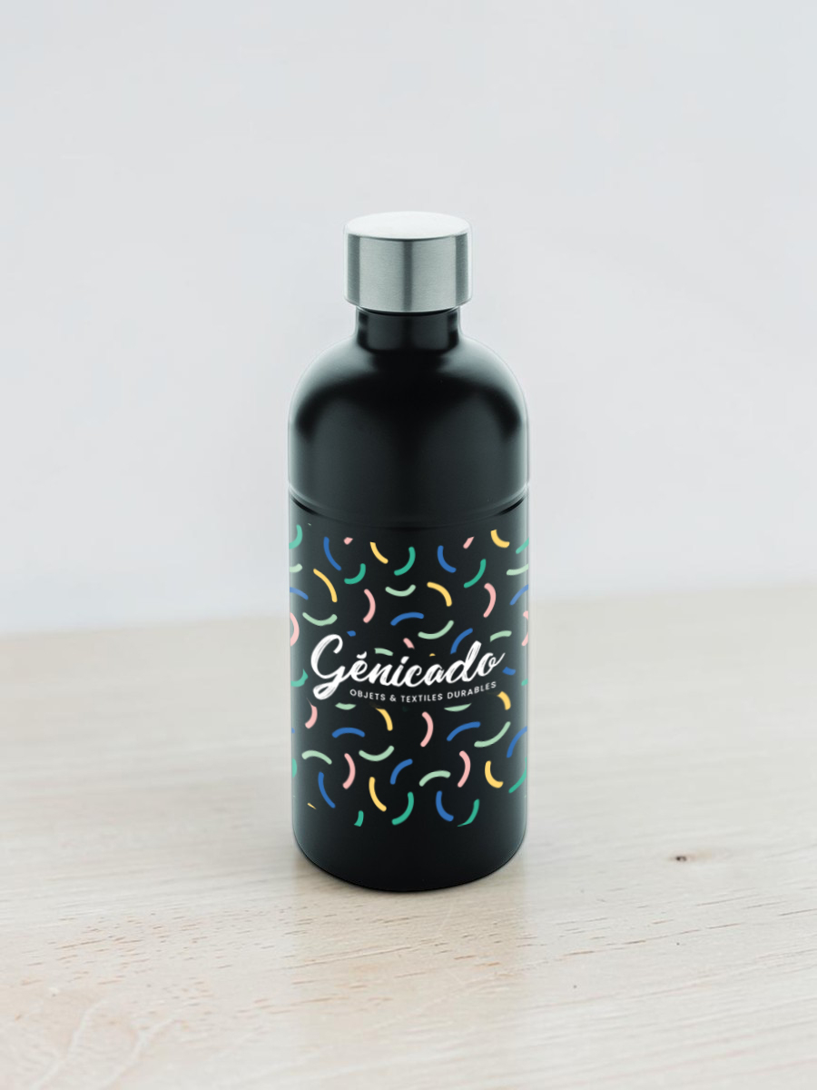 Bouteille pour boisson gazeuse acier recyclé