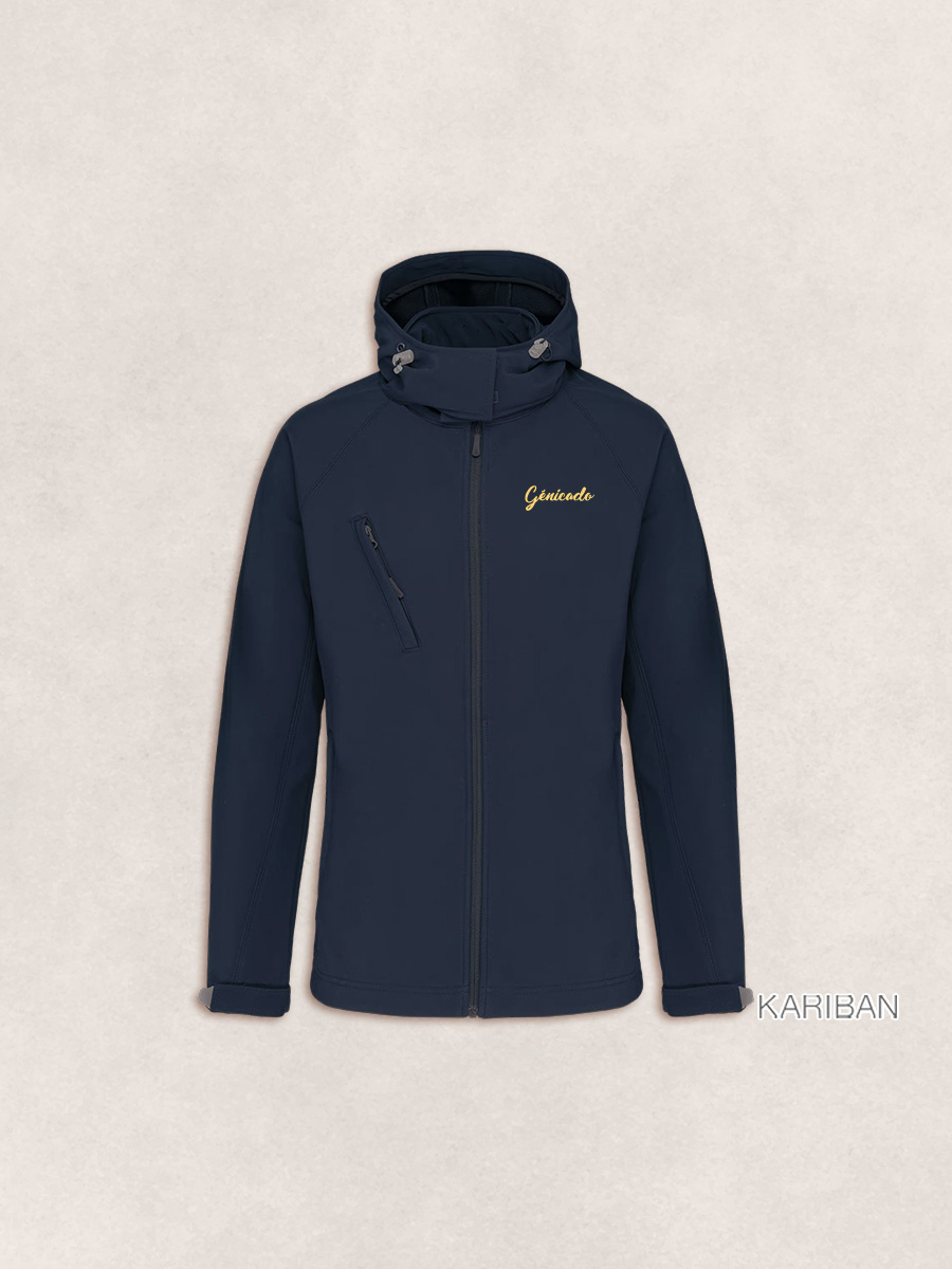 Veste softshell à capuche femme