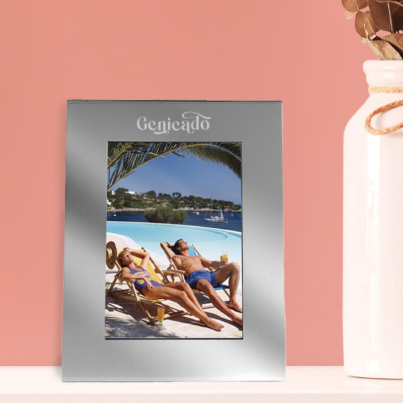 Cadre photo avec baguettes en aluminium