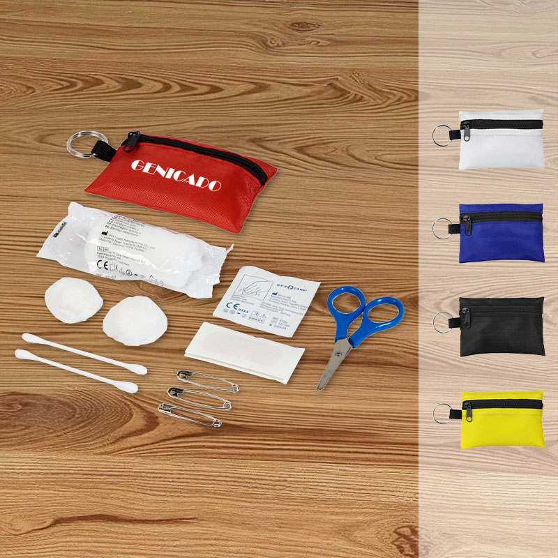 porte clé avec kit de premier secours