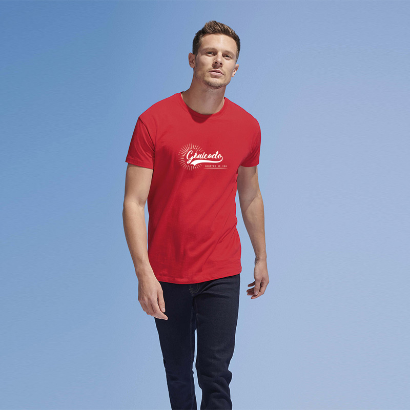 T shirt homme 100% coton col rond